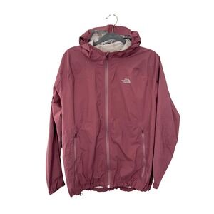 The North Face FlashDry Hooded Rain Jacket Coat Pink Women's Medium Large XL